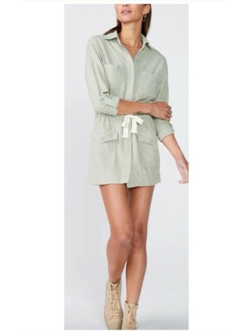 Monroe Twill Pocket Dress